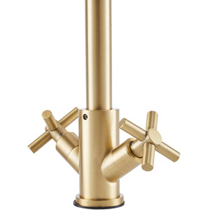 Stainless Steel Dual Handle Kitchen Tap by Livingandhome