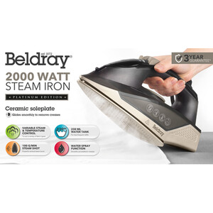 Beldray Steam Lite Iron - Grey by Beldray