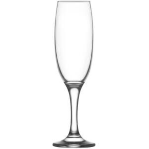 Empire Glass Champagne Flutes - 220ml - Pack of 12 - Clear by LAV