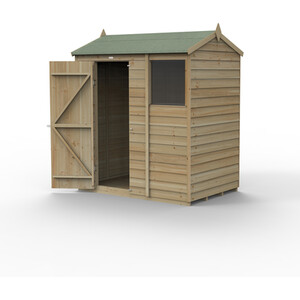 4LIFE Reverse Apex Shed 6x4 by Forest Garden