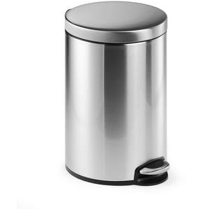 Durable Pedal Bin Round - Silver / 12l by Durable