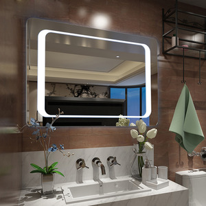 Anti-Fog LED Bathroom Mirror - Silver by Livingandhome