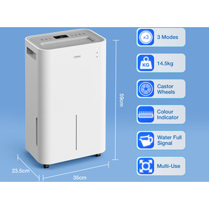 Dehumidifier 20L Day - White by VonHaus
