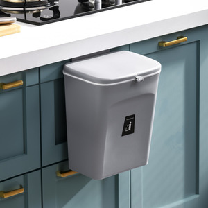 Kitchen Hanging Trash Can - White by lifeideas