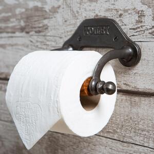 W180mm Industrial Toilet Roll Holder Raw - Raw by Hammer and Tongs