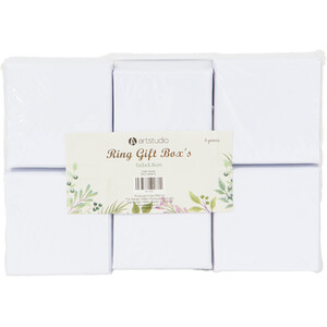 Pack of 6 Art Studio Ring Gift Boxes
