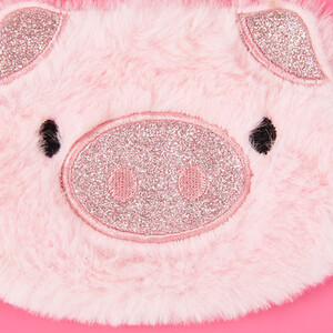 Pig Mini Spiral Plush Notebook - Pink by i doodle