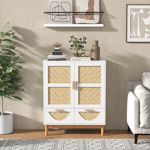 Kitchen Storage Cabinet with 2 Door - White by Costway