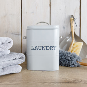 Living Nostalgia French Grey Laundry Tin - Grey by KitchenCraft