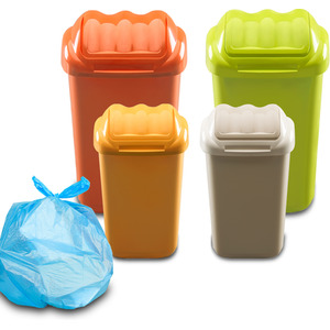 Lift Recycle Plastic Waste Bin 15-30-50L by Home Centre