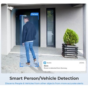 Reolink 4K Plus UHD NVR PoE AI 8ch 4x Bullet Kit 2TB - White by Reolink