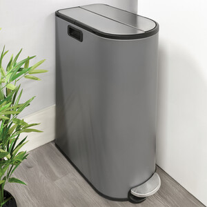 Living Solutions Butterfly Recycle Bin - Grey