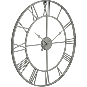 Industrial Design Skeleton Wall Clock - Silver by KDMK