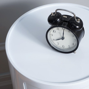 Round Beside Table Filling Cabinet Chest Unit Stockable - White / 2 by Livingandhome