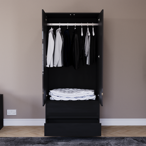 Vida Designs Glinton 3 Piece FSC Certified Bedroom Set - Black by Vida Designs