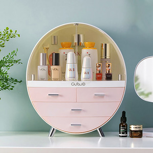 Round Makeup Organiser with Legs by Livingandhome