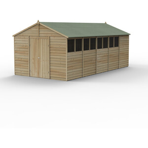4LIFE Apex Shed 10x20 - With Base / 8 / No Installation by Forest Garden
