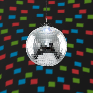 Disco Ball Silver Ceiling Light Pendant - Silver by ValueLights