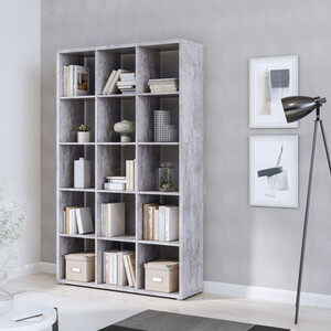 Mauro 3x5 Shelving Unit - Concrete Grey by Furniture To Go