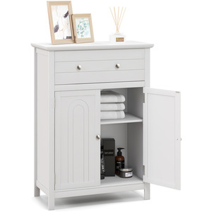 Floor Storage Cabinet with Drawer by Costway