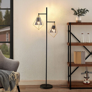 Parker Floor Lamp - Black and Gold