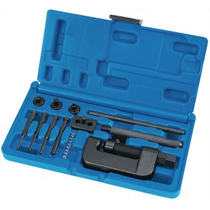 Draper Motorcycle Chain Splitter and Riveter Kit - Black by Draper