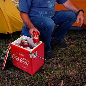 Coca-Cola Retro Ice Chest Cooler 13L - Red by Koolatron