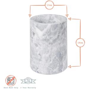 Marble Wine Bottle Cooler - 13cm - Grey by Argon Tableware