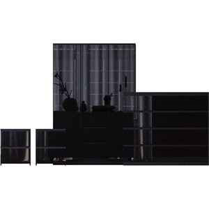 Vida Designs Glinton 4 Piece FSC Bedroom Set - Black by Vida Designs