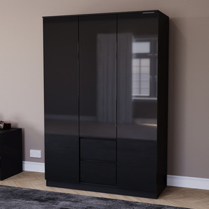 Vida Designs Glinton 4 Piece FSC Bedroom Set - Black by Vida Designs