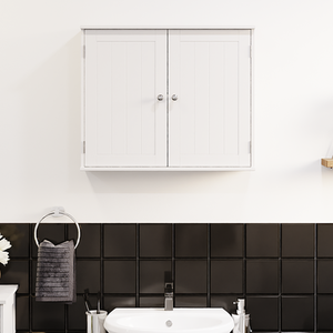 Priano 2 Door Wall Cabinet - White by Vida Designs