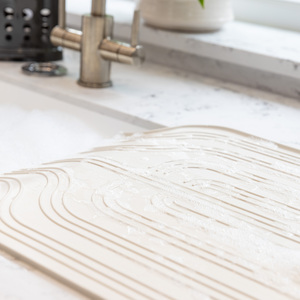 KitchenCraft Rubber Draining Board Mat - White by KitchenCraft