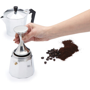 La Cafetire Doubled-Sided Metal Coffee Tamper - Silver by LA CAFETIERE