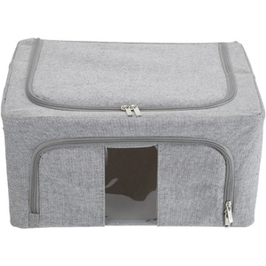 100L Fabric Storage Unit Box - Grey by komore