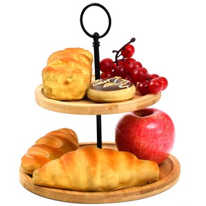 Bamboo 2 Tier Cake Stand Display - Bamboo by Maison Des Cadeaux