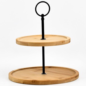 Bamboo 2 Tier Cake Stand Display - Bamboo by Maison Des Cadeaux