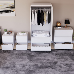 Denver Bedroom Set (2 Drawer Bedside (x2), 3 Drawer Chest, 2 Door Wardrobe) by Vida Designs