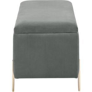 Mystica Ottoman Storage Bench - Grey