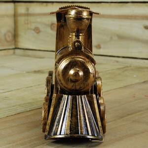 Water Spinner Christmas Train and with Santa Scene - Brown by Samuel Alexander