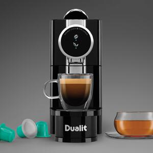 Dualit Caf Plus Capsule Coffee Machine with Ecopress - Black by Dualit
