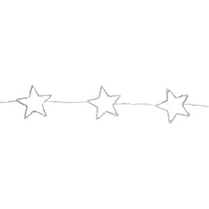 Set of Star Curtain Lights with Warm LEDs Microbrights String Lights - Warm White by Samuel Alexander