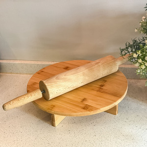 Contemporary Bamboo Round Cake Stand, 30.5cm - Bamboo by Maison Des Cadeaux