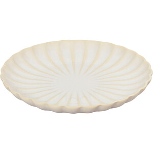 Ribbed Plate - White / Side Plate
