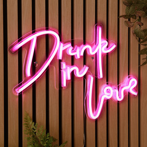 Drunk in Love Neon Sign - Pink