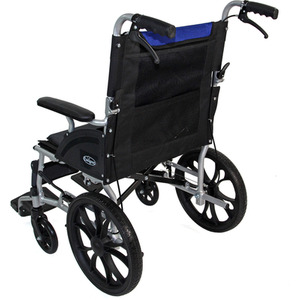 Aluminium Wheelchair Lightweight Folding Compact - Black by Actiasgear