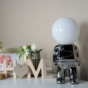 Astronaut Table Lamp - Silver