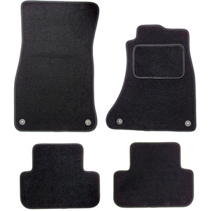 Audi A4 B8 2008-2015 Tailored Carpet Car Mats in Black Floor Set - Black by Actiasmat