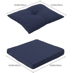 2Pcs Outdoor Sofa Cushion Backrest Set by komore