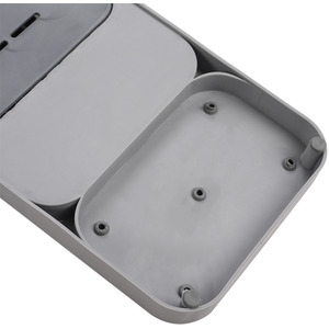 Compact Cutlery Fork Utensil Storage Organiser Kitchen Inserted Drawer Tray - Grey by Livingandhome