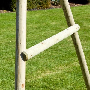 Wooden Swing Set with Slide by Rebo